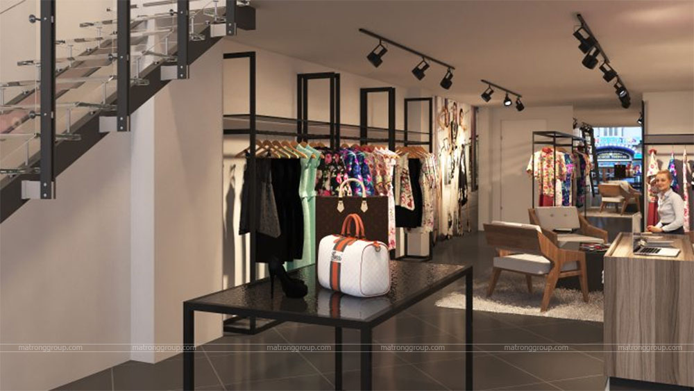 thiết kế thi công cửa hàng thời trang Miu Rey TOKYO 6