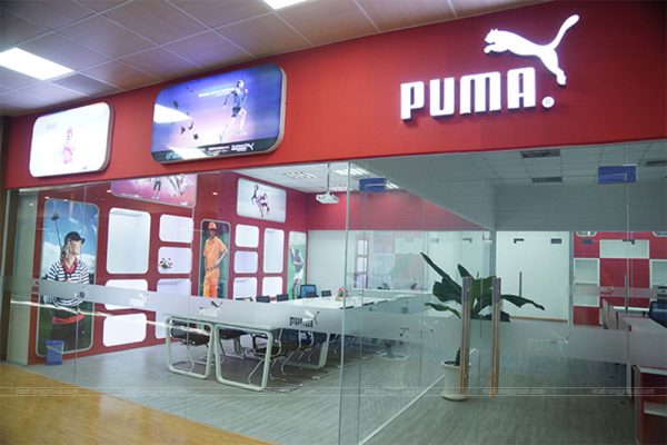 thiết kế showroom thời trang Puma 1
